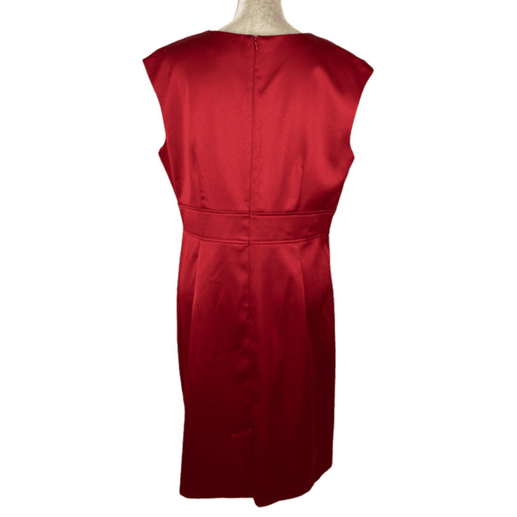 Sandra Darren women's red dress size 16 - Picture 2 of 3